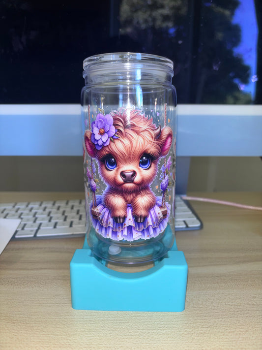 purple calf tumbler