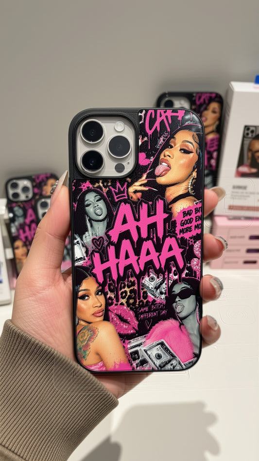 IPHONE / SAMSUNG PHONE CASES "CARDI B PRINT"