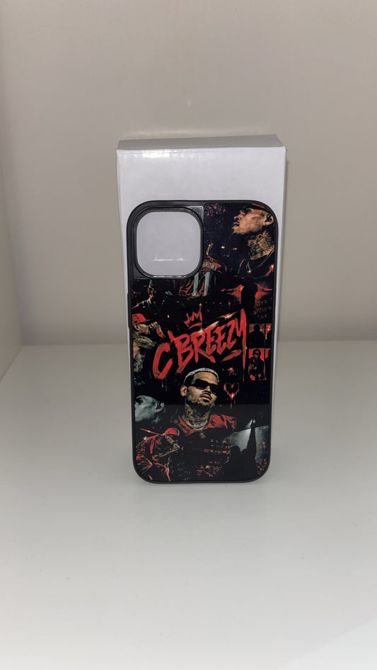Phone case "C'BREEZY" print