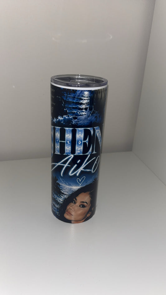20 0z straight tumbler "JHENE AIKO" PRINT