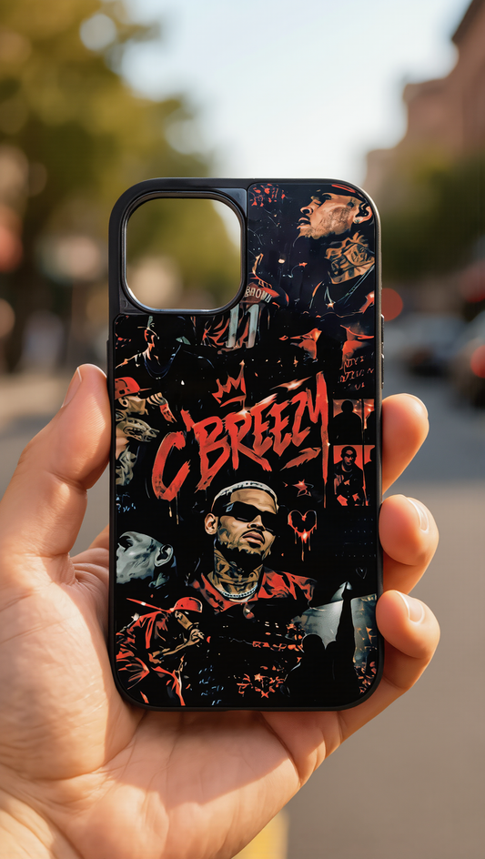Phone case "C'BREEZY" print