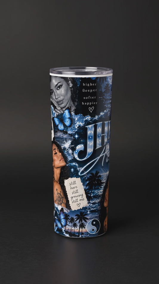 20 0z straight tumbler "JHENE AIKO" PRINT